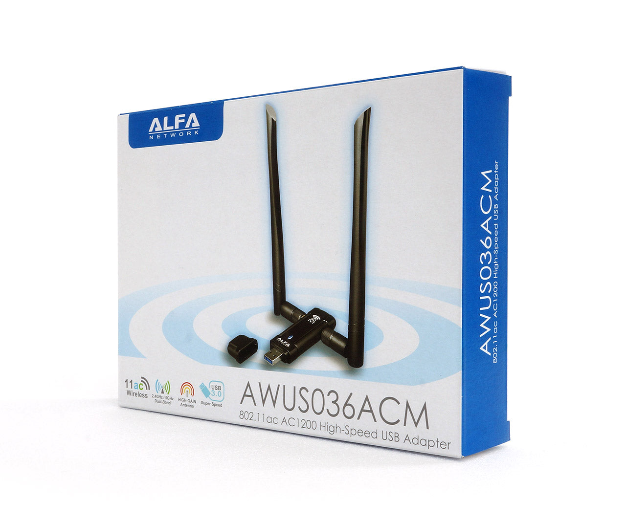 Alfa Network AWUS036ACM USB3/WiFi5 adapter (Gebraucht) in La Tour-de Alfa Network AWUS036ACM USB3/WiFi5 adapter (Gebraucht) in La Tour-de